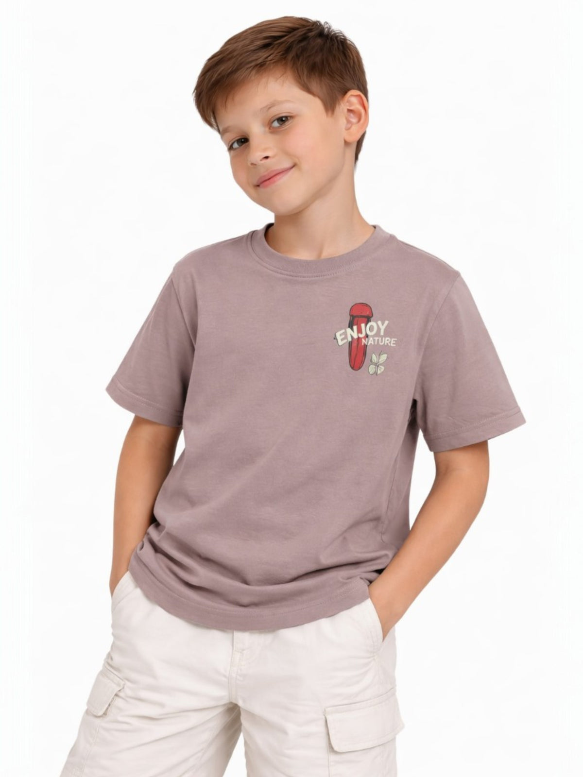 Boys Print T Shirt Set