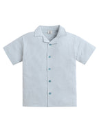 Boys Striped Shirt Shorts Set