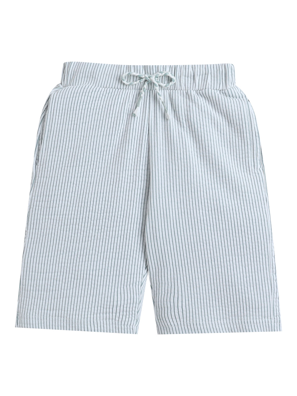 Boys Striped Shirt Shorts Set