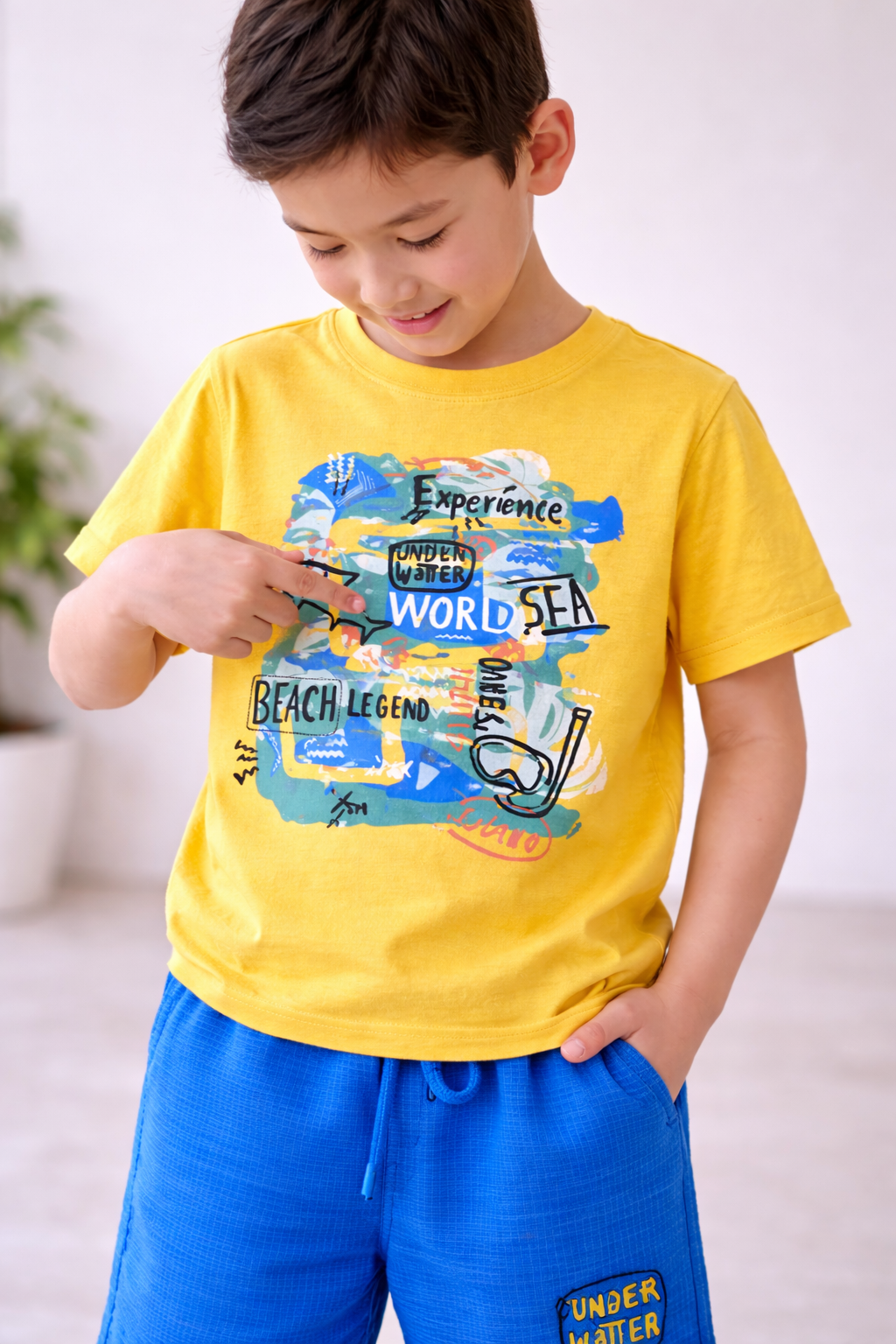 Boys’ 2-Piece Set “ Adventure Graphic T-Shirt & Shorts