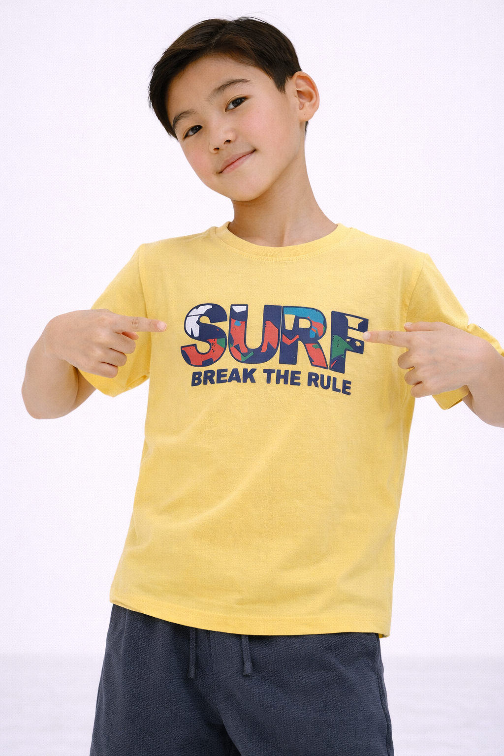 Boys’ 2-Piece Set “ Œsurf” Graphic T-Shirt & Bermuda Shorts
