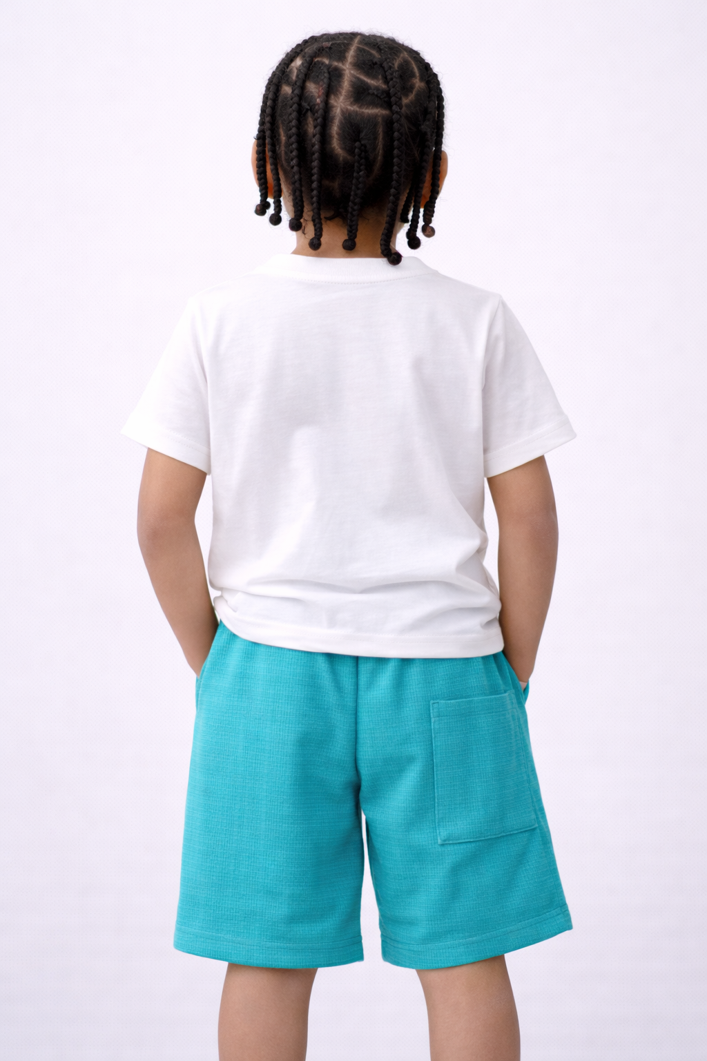Boys’ 2-Piece Set “ Œplay Happy Game” Graphic T-Shirt & Textured Shorts