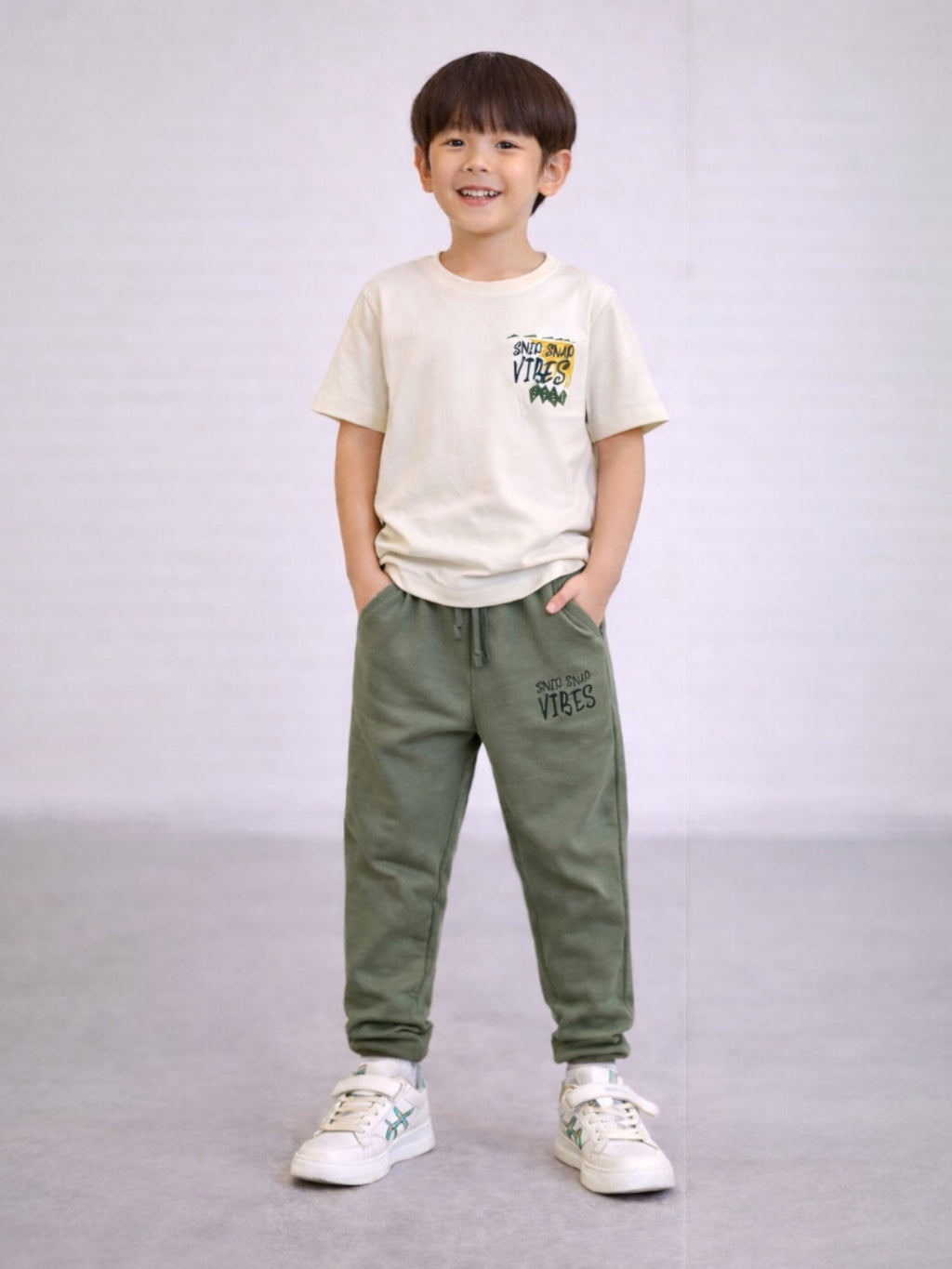 Boys’ 2-Piece Set “ Back Print Graphic T-Shirt & Joggers