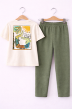 Boys’ 2-Piece Set “ Back Print Graphic T-Shirt & Joggers