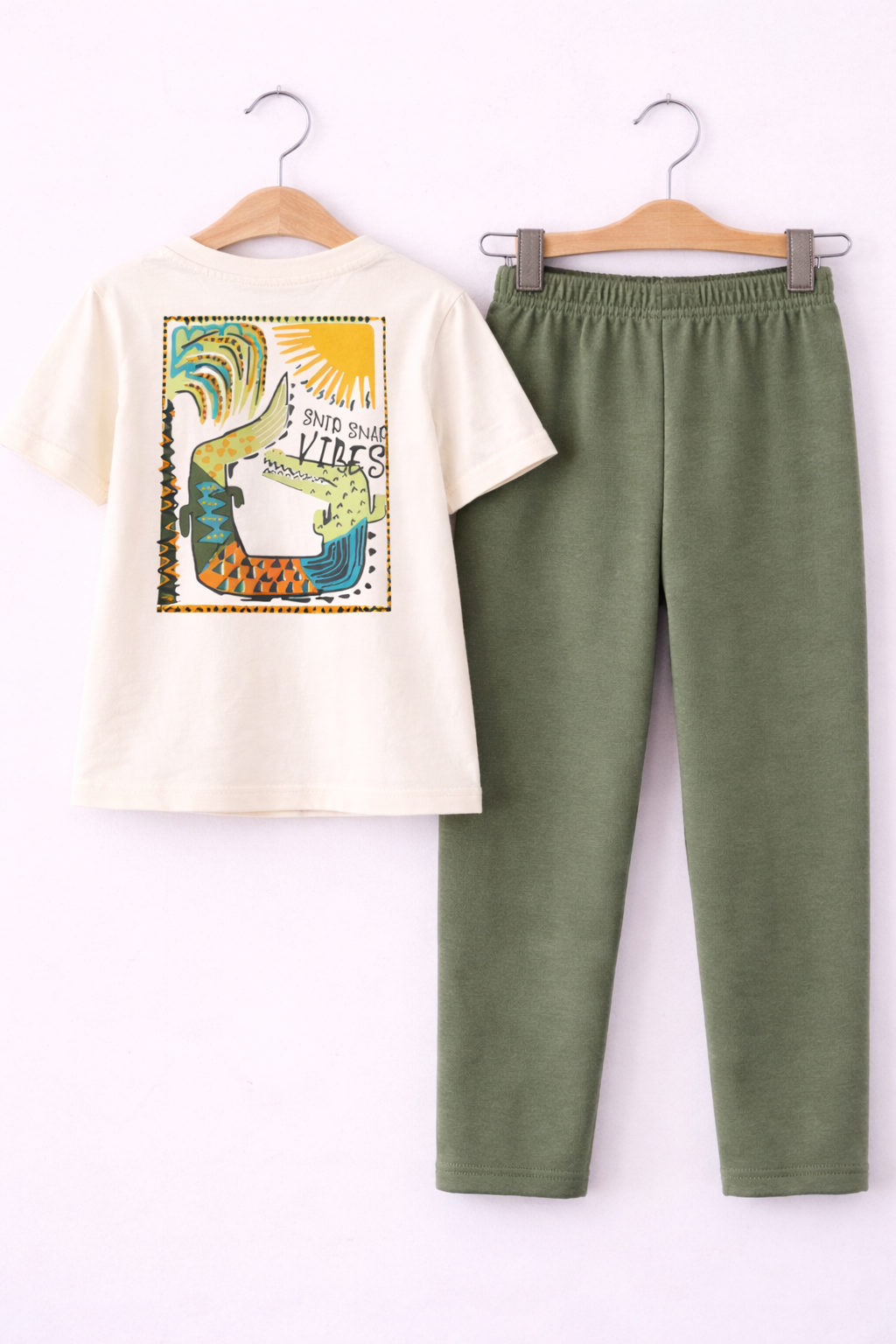 Boys’ 2-Piece Set “ Back Print Graphic T-Shirt & Joggers