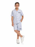 Boys 2Pc Striped Shirt Set