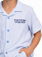 Boys 2Pc Striped Shirt Set