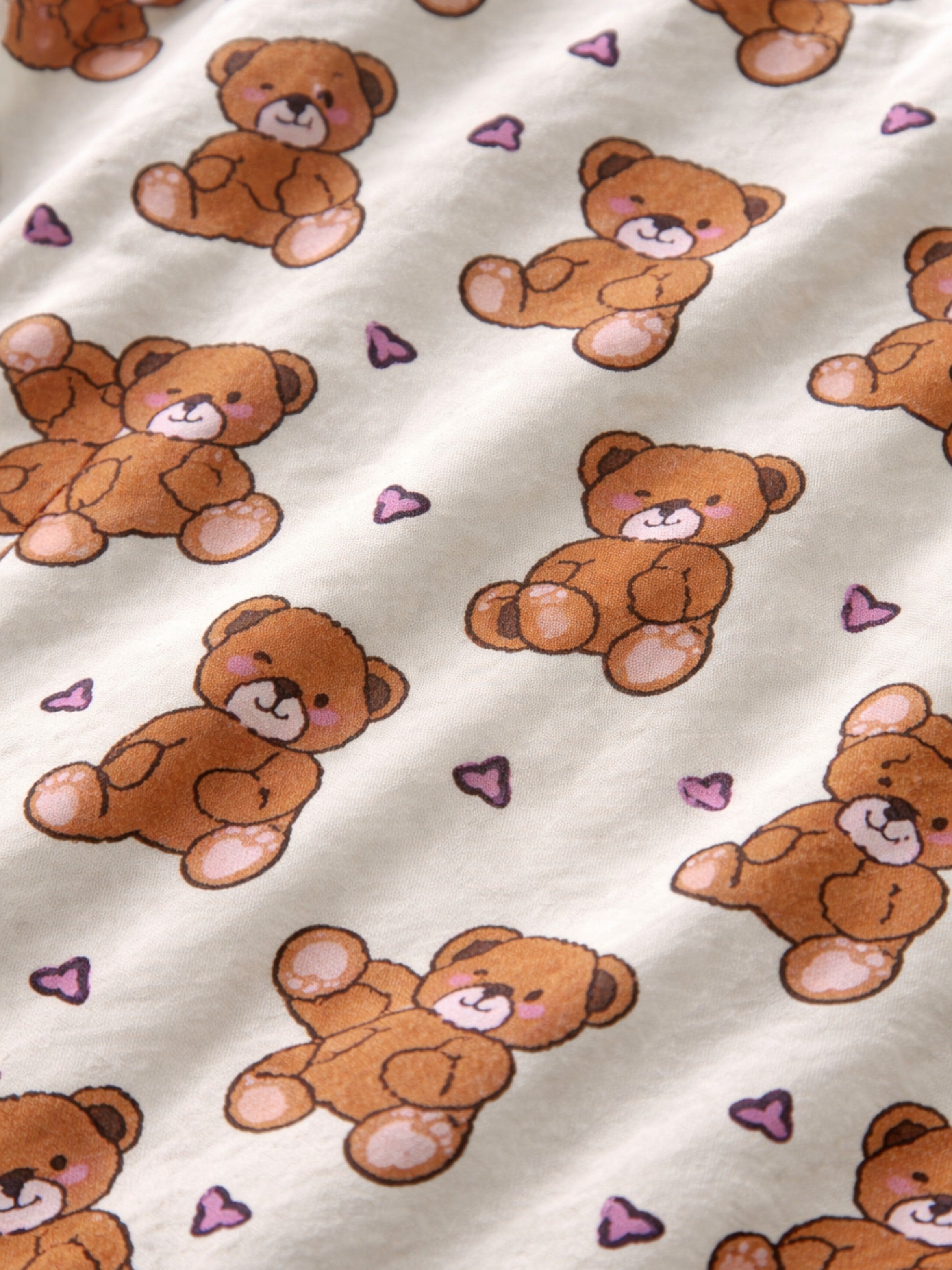 Girls’ Nightdress “ All-Over Teddy Print Sleep Tee Dress