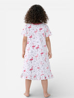 Girls’ Nightdress “ Flamingo Print Sleep Tee Dress