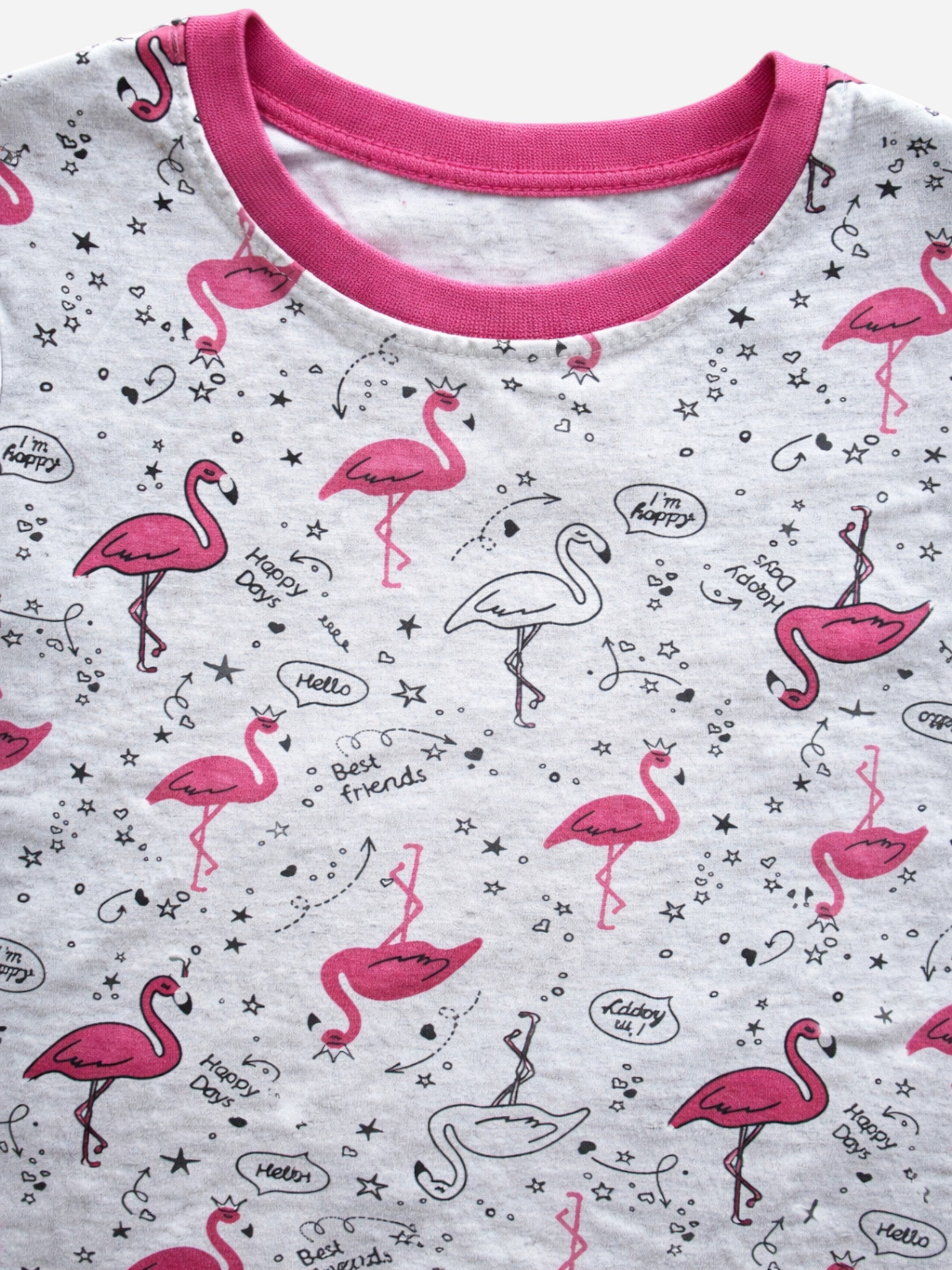 Girls’ Nightdress “ Flamingo Print Sleep Tee Dress