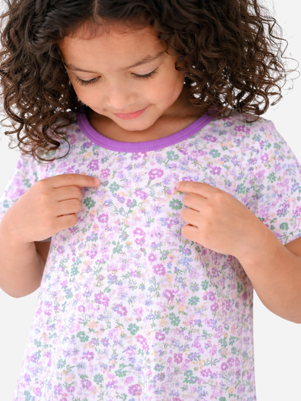 Girls’ Nightdress “ Floral Print Sleep Tee Dress