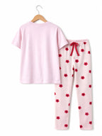 Girls’ Pajama Set “ Toucan Graphic T-Shirt & Heart Print Pants