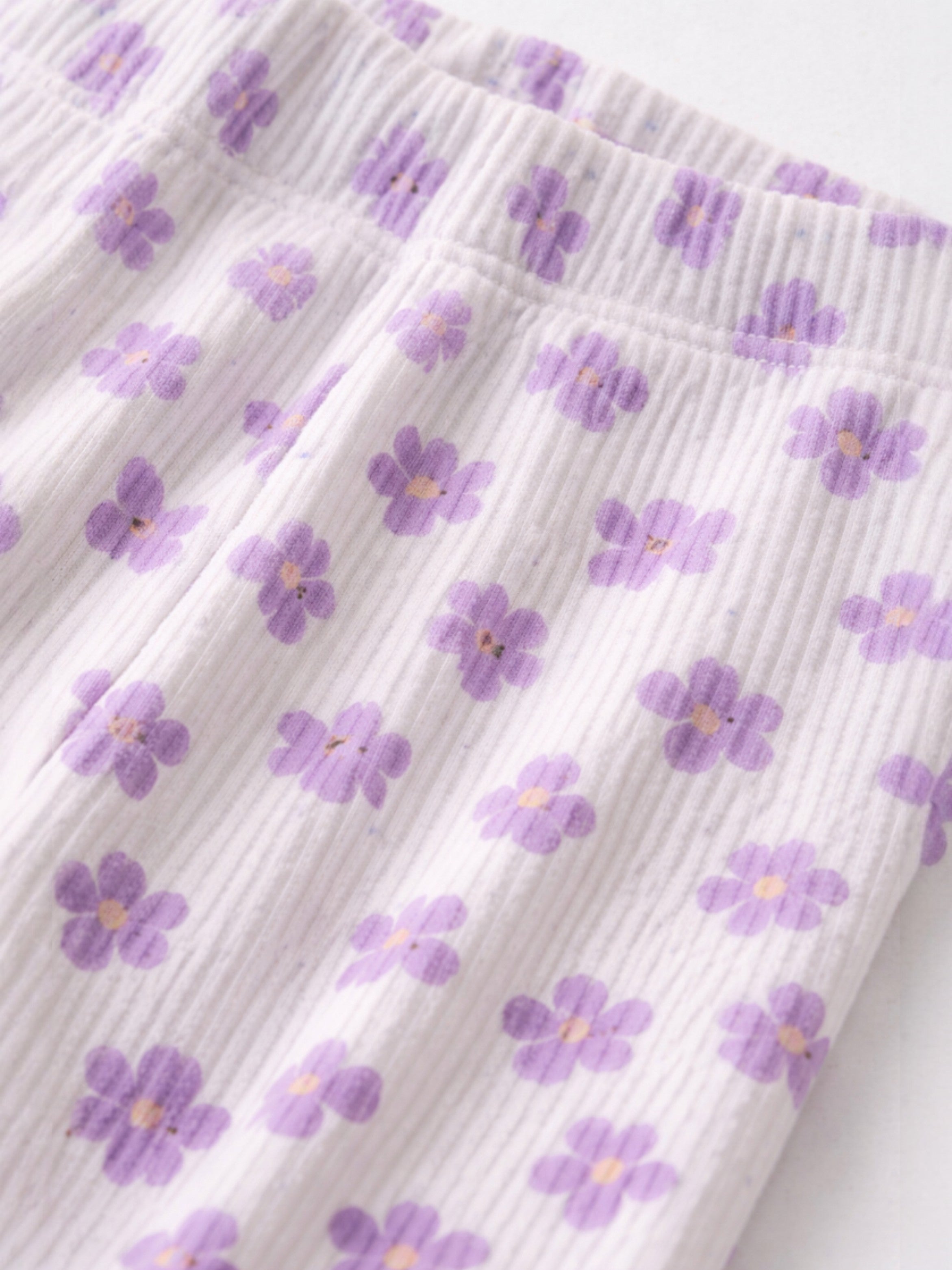 Girls’ Pajama Set “ Butterfly Graphic Frill Sleeve Top & Star Print Pants