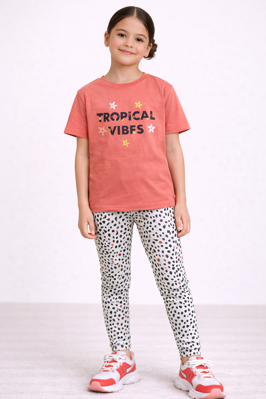 Girls 2Pc Graphic Shirt Set