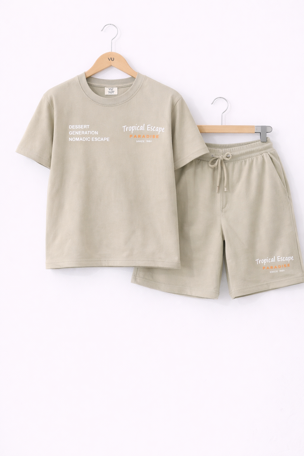 Boys 2 Pc "Tropical Escape" T-Shirt & Shorts Set (Relaxed Fit)