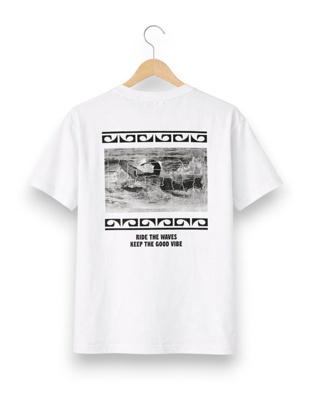 Boys 2 Pc "Ride The Waves" T-Shirt & Shorts Set (Relaxed Fit)