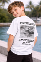 Boys 2 Pc "Ride The Waves" T-Shirt & Shorts Set (Relaxed Fit)