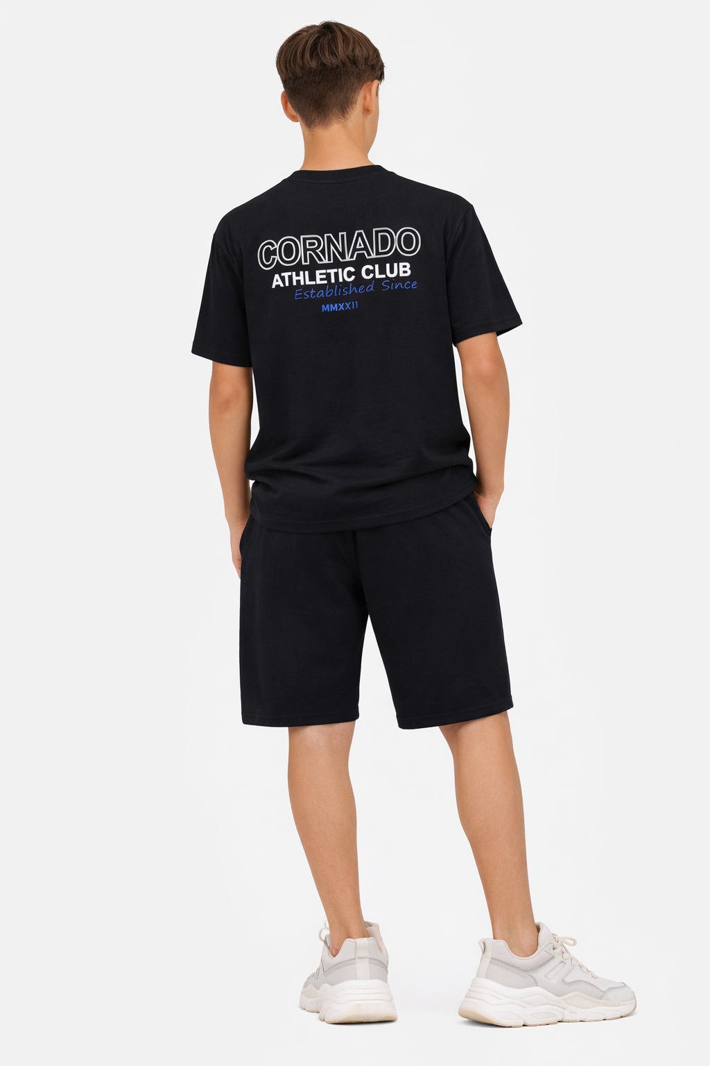 Boys Corrado Athletic Club T-Shirt & Black Shorts Set