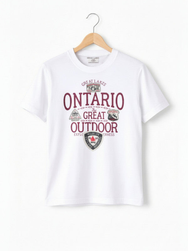 Boys Ontario Club Player T-Shirt & Beige Joggers Set