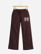 Girls 2 Pc Set Œ93 Sports League” T-Shirt & Pants Set “ White & Brown