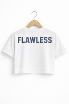 Girls 2 Pc Set Number Print T-Shirt & Wide-Leg Pants Set “ White & Navy