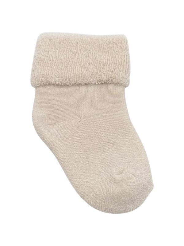 Pink, Purple Baby Roll Top Toweling Socks 4 Pack