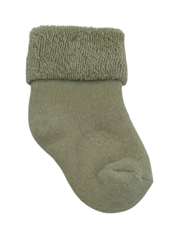 Mixed Muted Baby Roll Top Toweling Socks 4 Pack