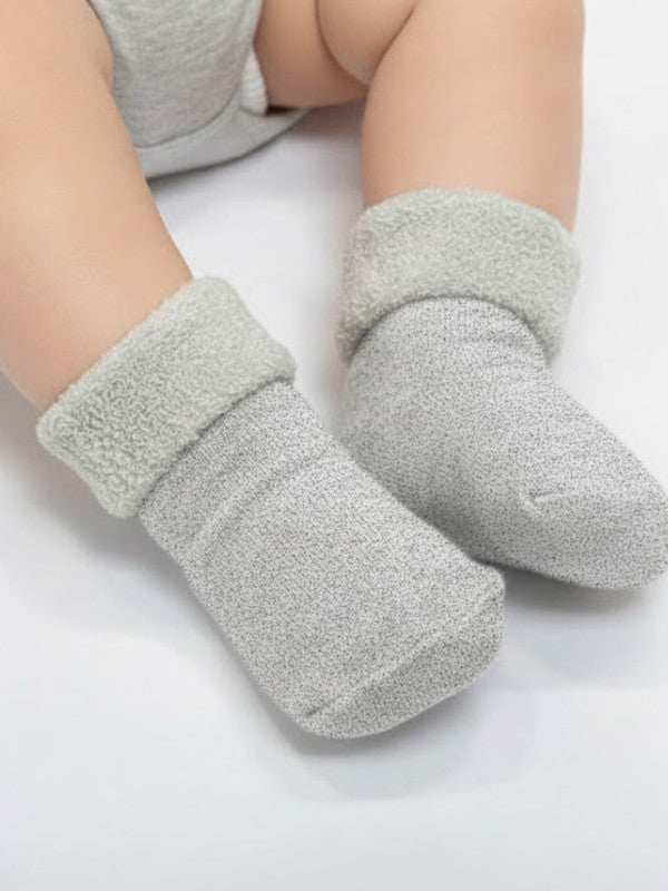 Neutral Baby Roll Top Towel King Socks 4 Pack