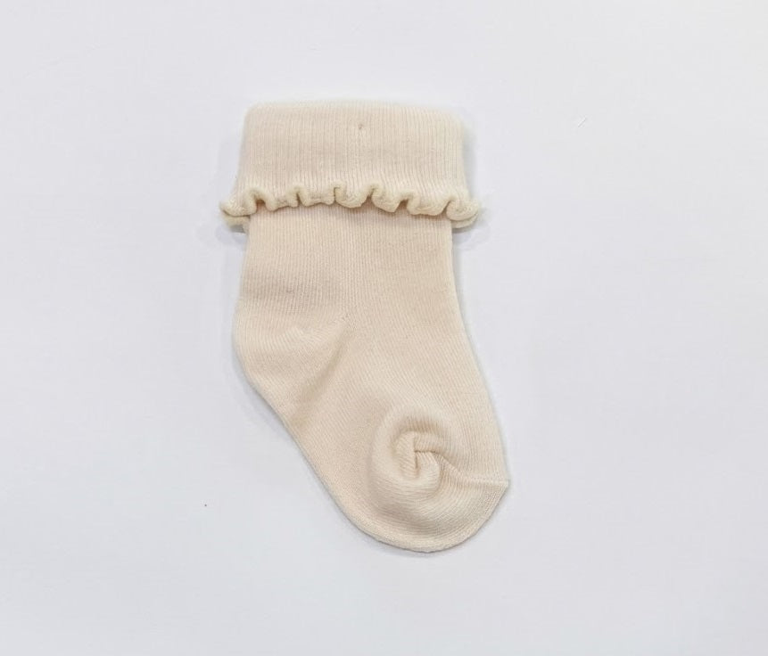 Purple Sparkle Roll Top 4 Pack Baby Socks