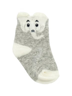 Monochrome Baby Character Socks 4 Pack