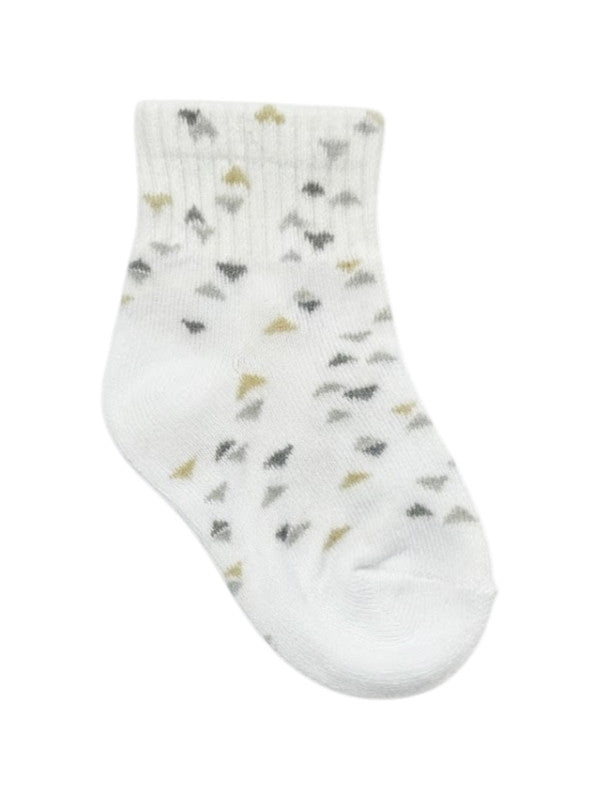 Monochrome Baby Character Socks 4 Pack