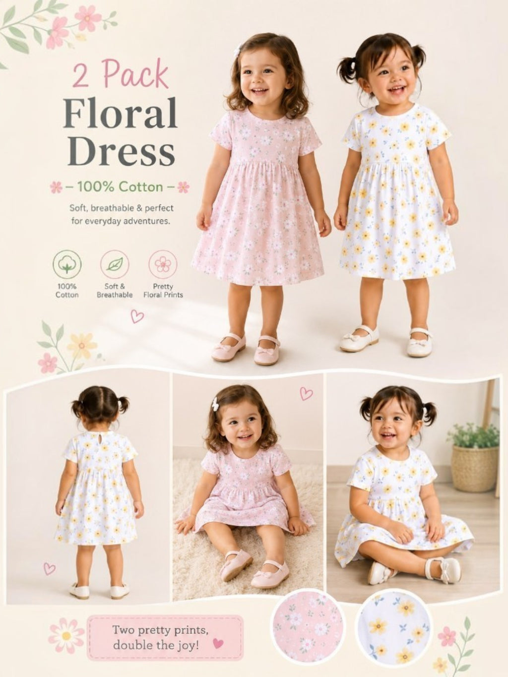 Girls Print Daisy
