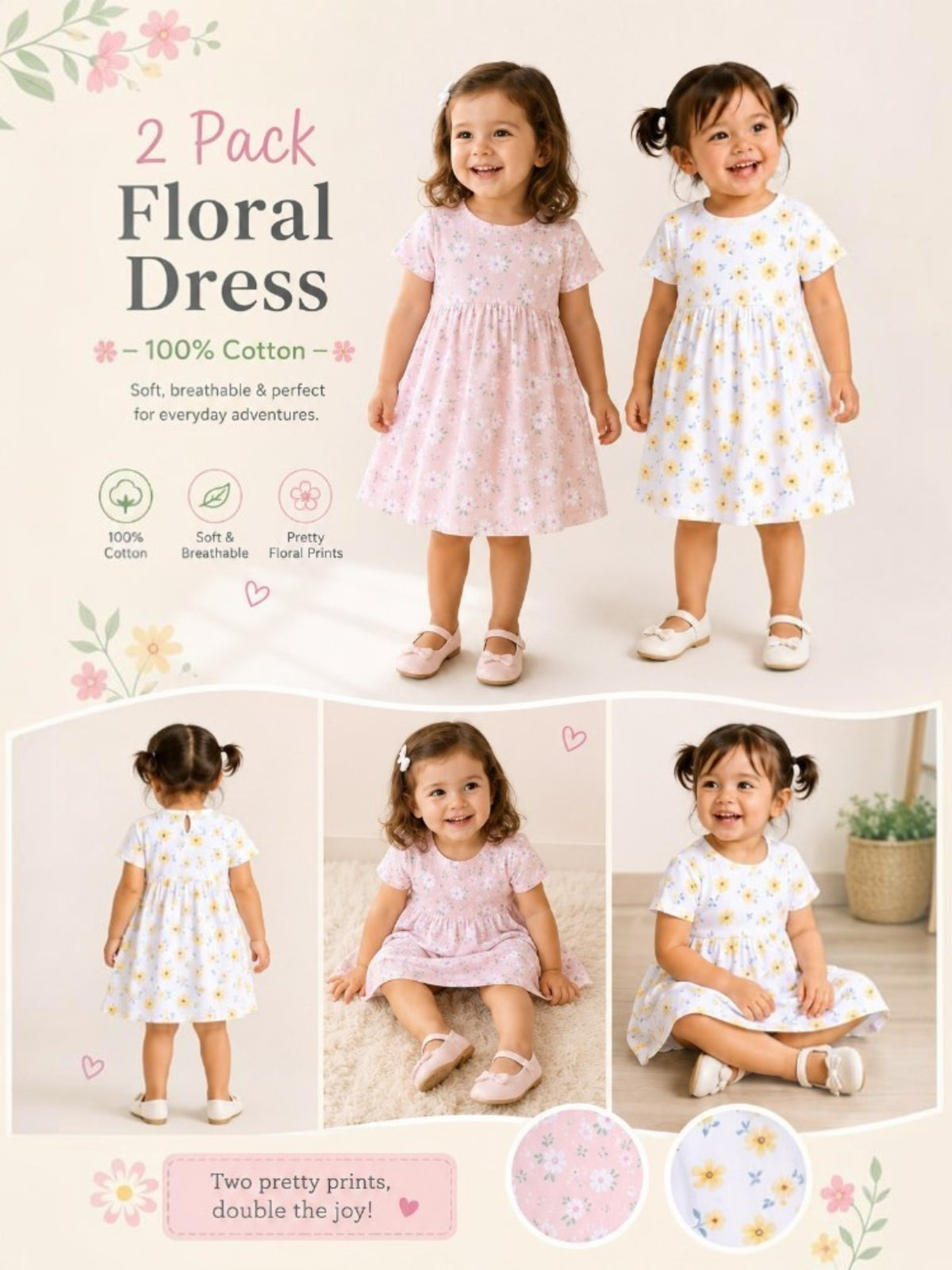 Girls Print Daisy