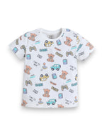 Infant Boys Vehicle Print Cotton Pajama Set “ Soft T-Shirt & Shorts Nightwear