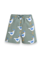 Infant Boys Bird Print Cotton Pajama Set “ Soft T-Shirt & Shorts Nightwear