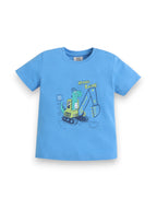 Infant Boys Dinosaur Construction Print Cotton Pajama Set “ T-Shirt & Pajama Pants Nightwear