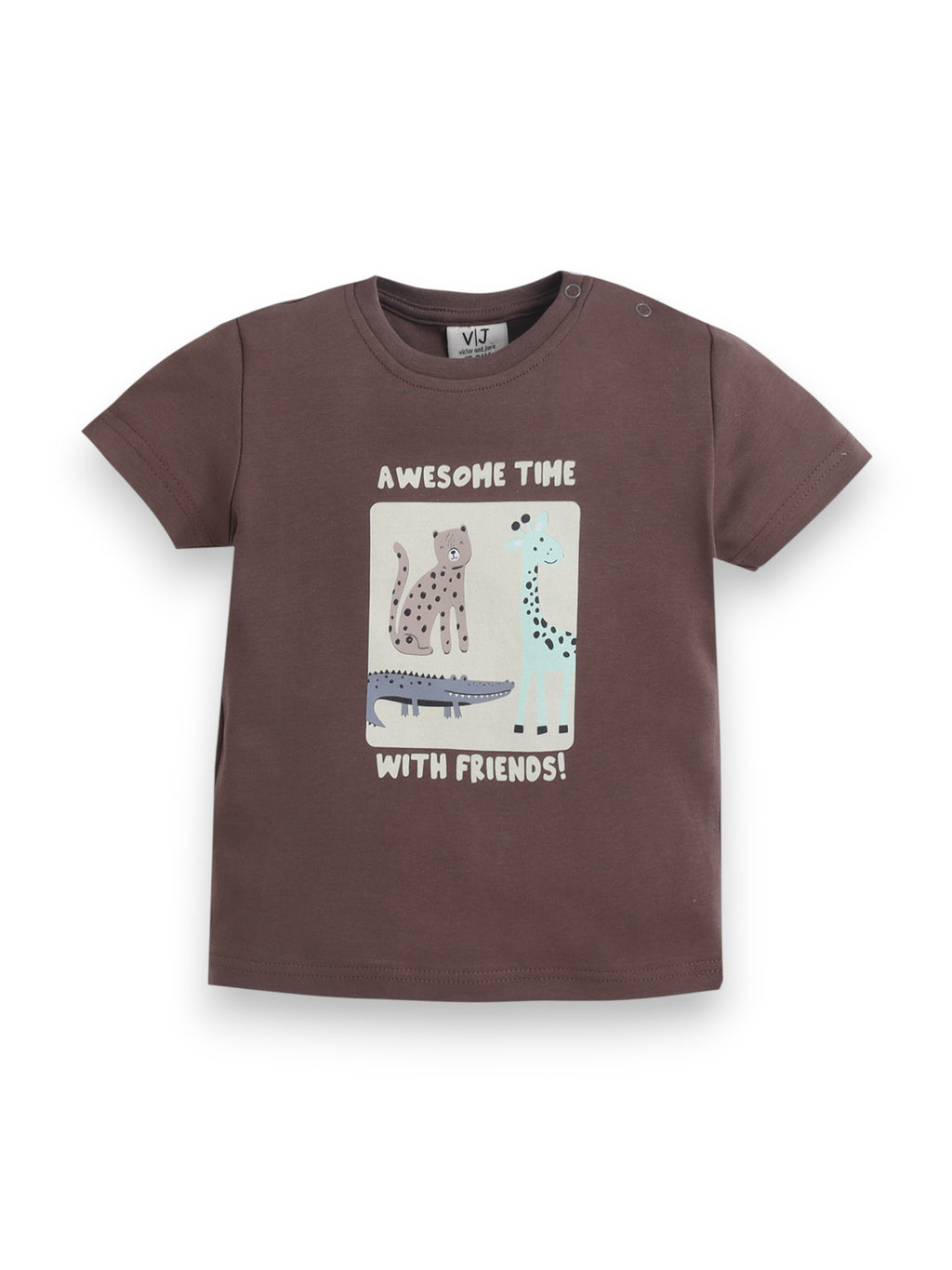 Infant Boys Animal Graphic Cotton Pajama Set “ T-Shirt & Pajama Pants Nightwear