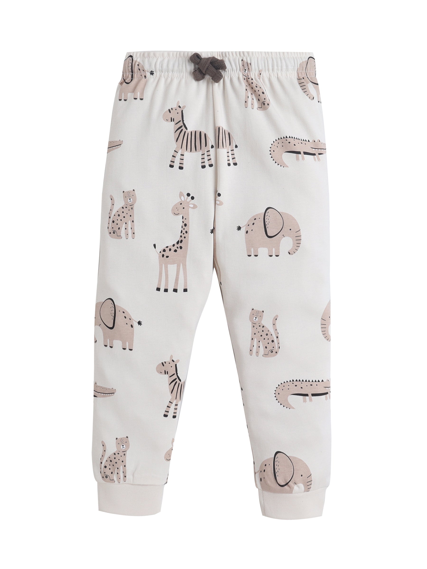 Infant Boys Animal Graphic Cotton Pajama Set “ T-Shirt & Pajama Pants Nightwear