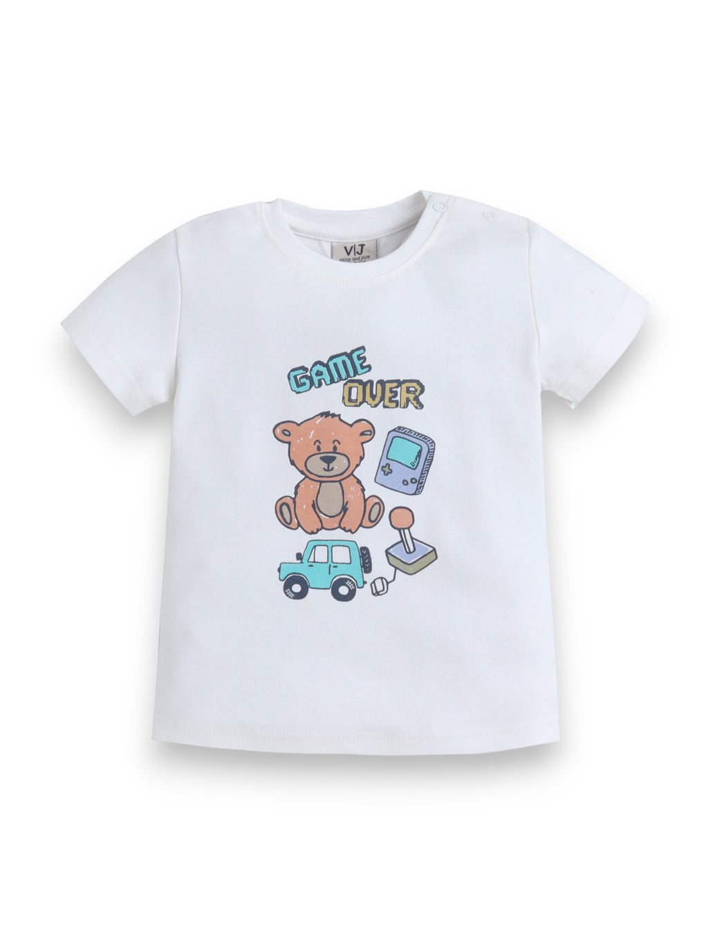 Infant Boys Teddy Bear Print Cotton Pajama Set “ T-Shirt & Pajama Pants Nightwear