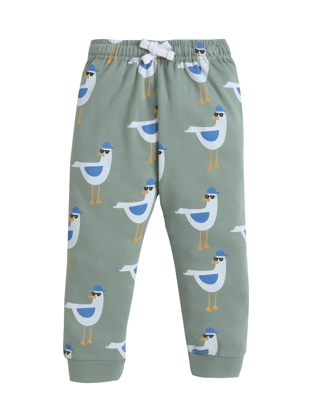 Infant Boys Bird Graphic Cotton Pajama Set “ T-Shirt & Pajama Pants Nightwear