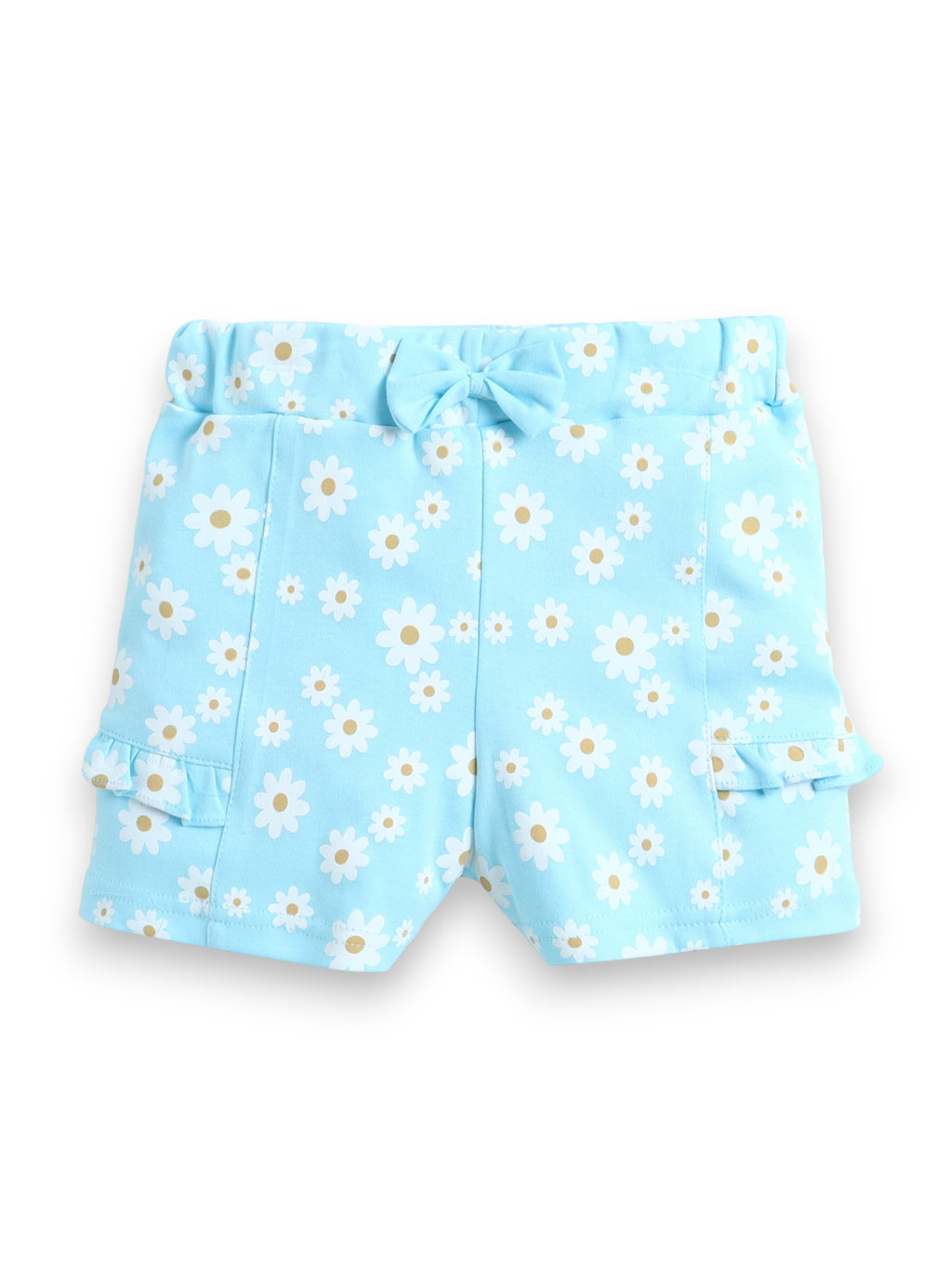 Infant Girls’ 2-Piece Set “ Œdaddy’S Girl” Top & Daisy Print Ruffle Shorts