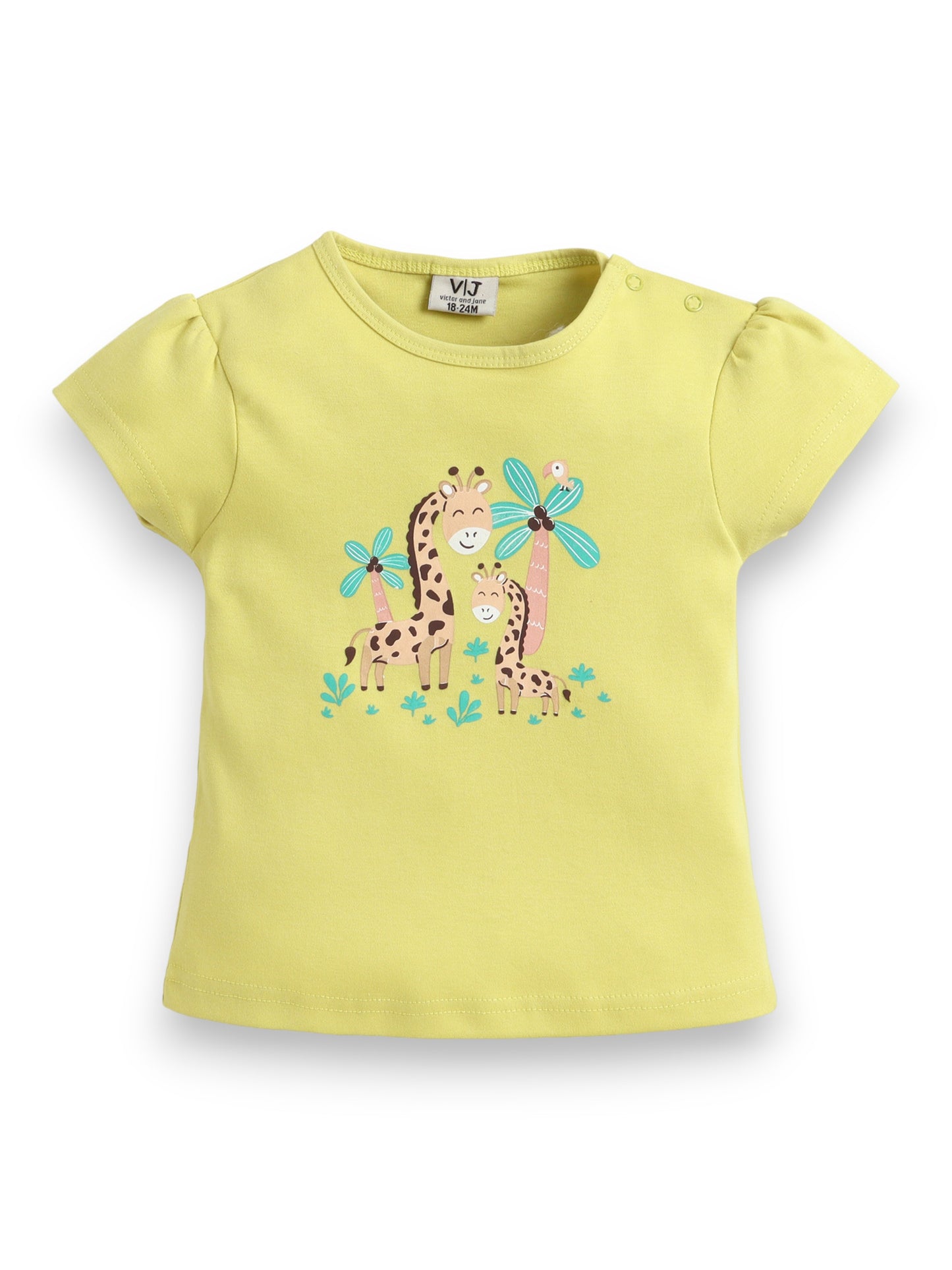 Infant Girls’ 2-Piece Set – Leopard Print Top & Dotted Shorts