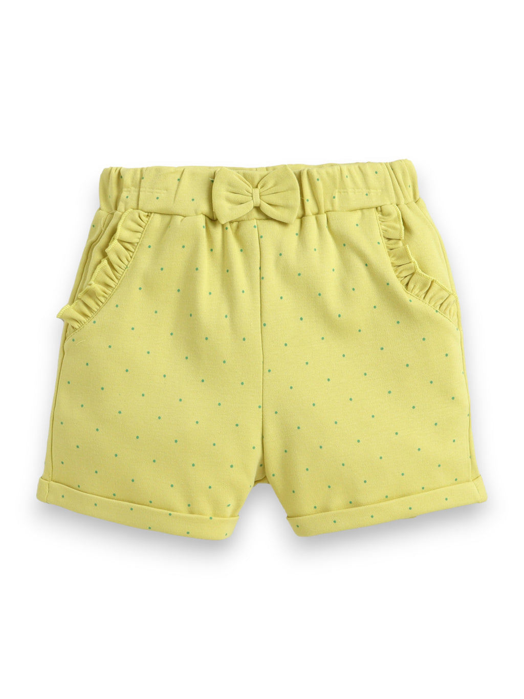 Infant Girls’ 2-Piece Set “ Giraffe Print Top & Dotted Shorts