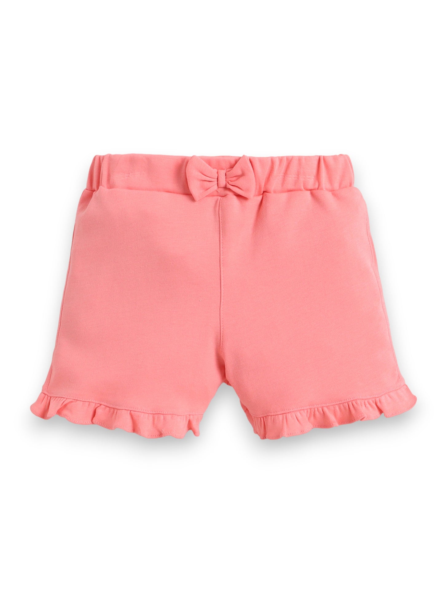 Infant Girls’ 2-Piece Set – “So Cute and Sweet” Puff Sleeve Top & Ruffle Shorts