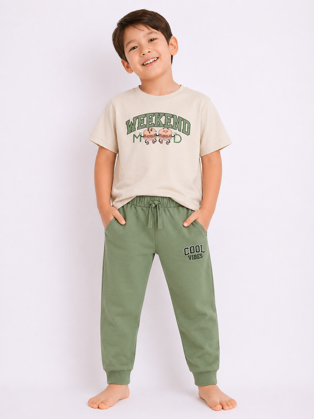 Boys T Shirt Pyjama Set