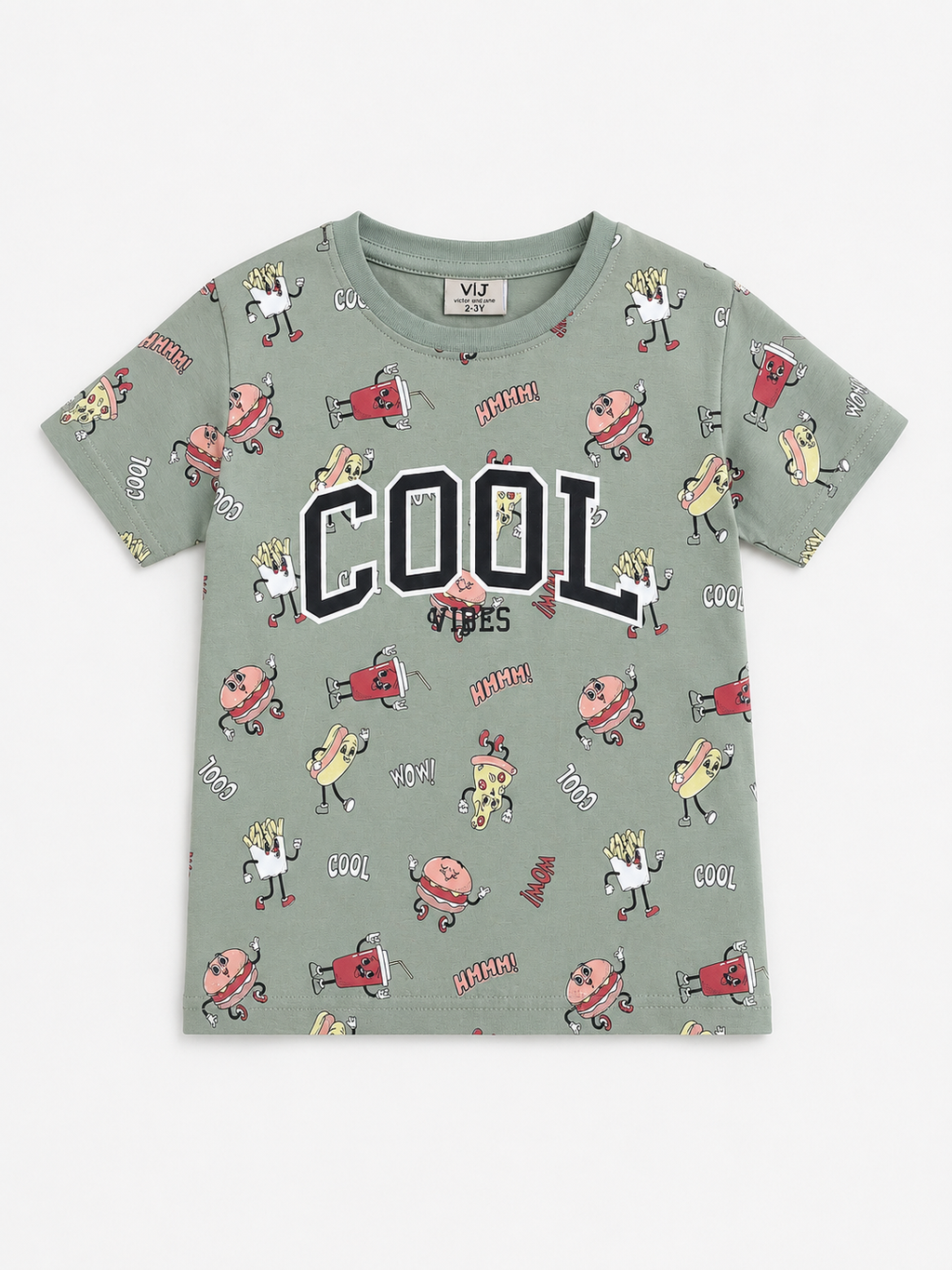 Boys Print T Shirt Set
