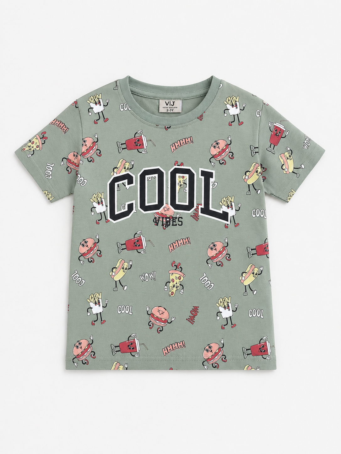 Boys Print T Shirt Set