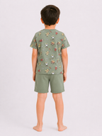 Boys Print T Shirt Set