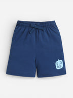 Boys Shark Print Cotton Pajama Set “ T-Shirt & Shorts Nightwear
