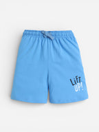 Boys Construction Vehicle Print Cotton Pajama Set “ T-Shirt & Shorts Nightwear